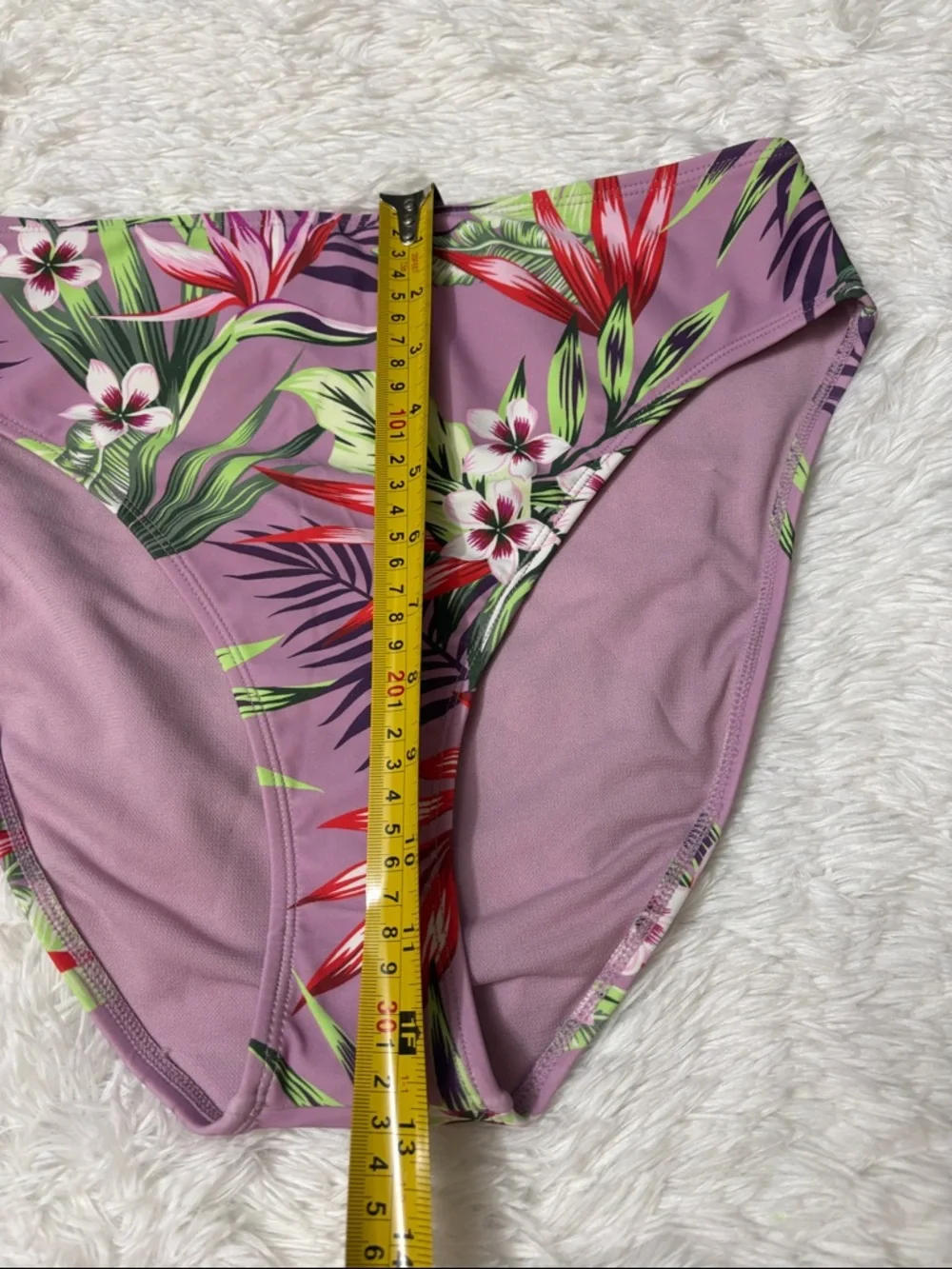 NWOT Salt & Cove Purple Floral Swim Bottoms Size XL